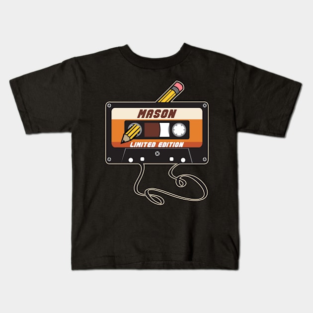 Mason - Limited Edition Cassette Tape Vintage Style Kids T-Shirt by torrelljaysonuk